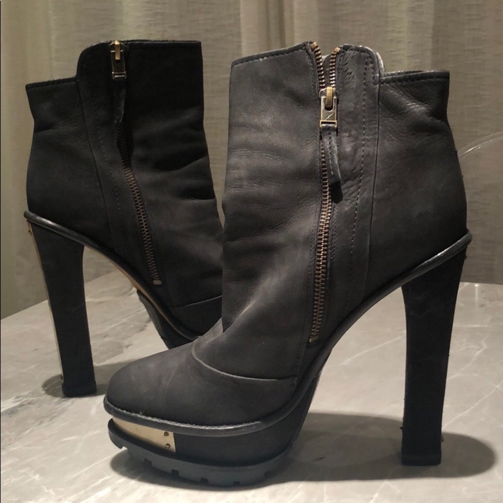 Brian Atwood leather ankle boots - Sz 7.5/8